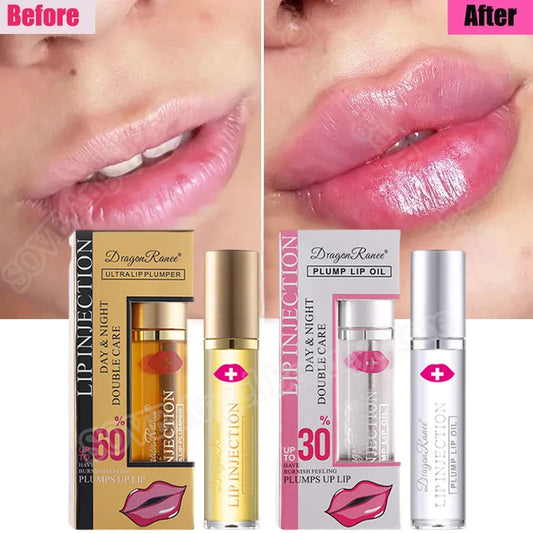 Instant Lip Enhancer Plumper Oil Extreme Volumising Lip Gloss Serum Nourish Anti-Wrinkle Moisturizing Sexy Lip Care Cosmetics